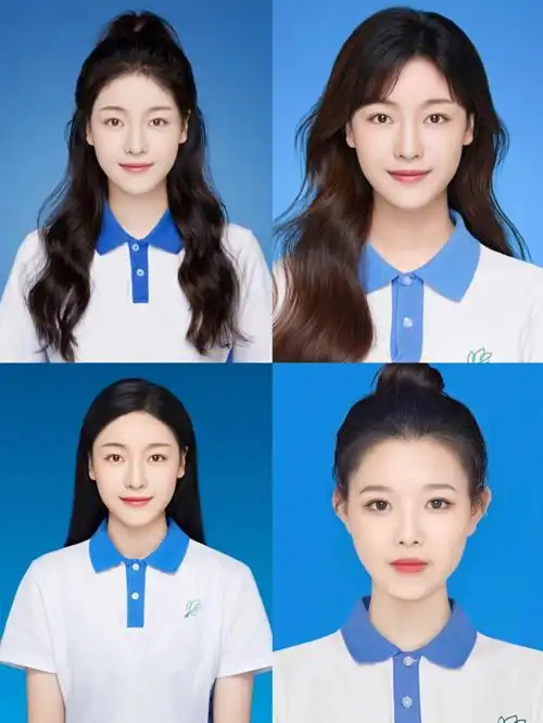 深圳校服证件照修图换模板帮修哦