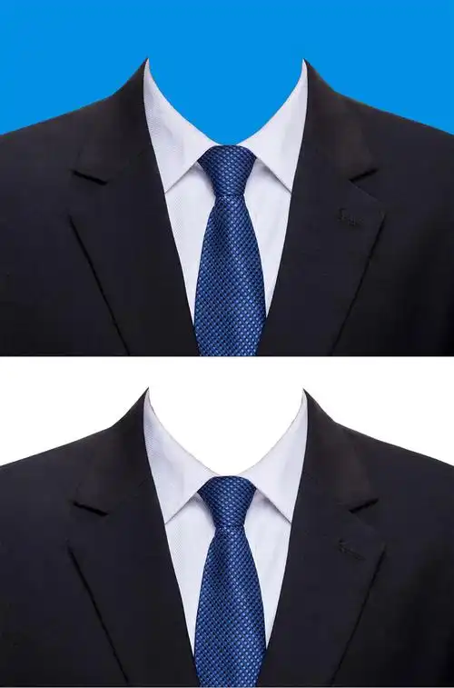 西装领带证件照素材-汇艺设计网