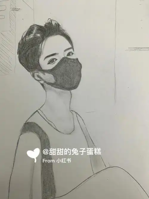第28幅铅笔画肖战零基础绘画