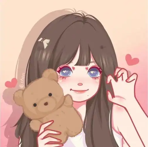 闺蜜可爱头像卡通女