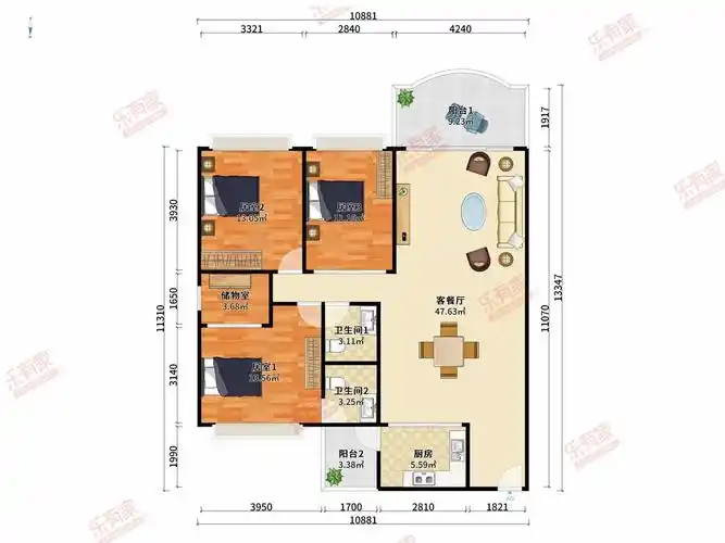 新时代花园户型图