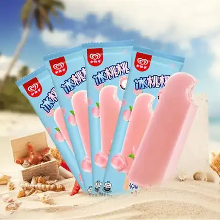 和路雪冰水蜜桃口味冰棍3支雪糕