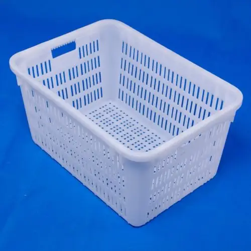 塑料周转筐 农贸市场蔬菜水果筐耐摔 服装厂周转筐底部带轮