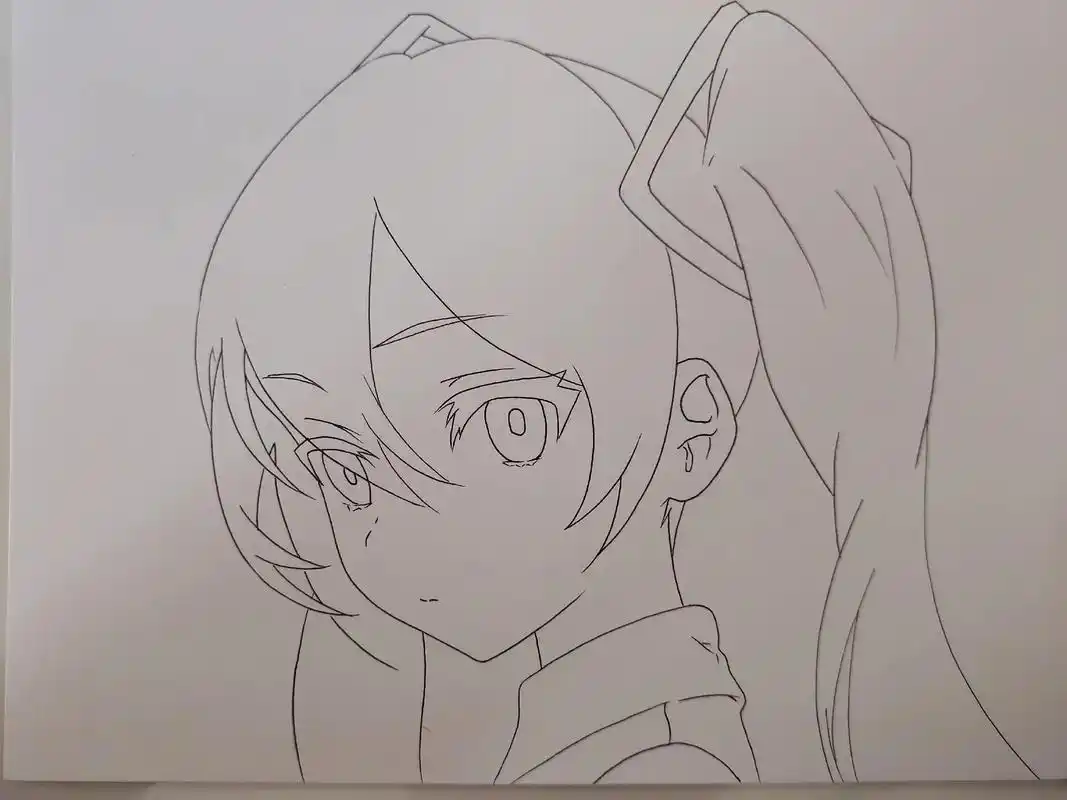 初音未来 #手绘 #临摹 #二次元 #m - 抖音