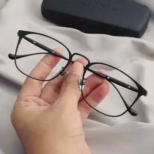 超轻纯钛眼镜框架男显脸小商务复古金丝边方框镜架潮近视平光镜女