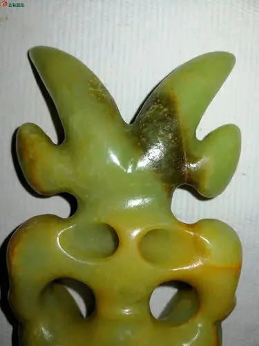 太阳人手把件高古玉器红山文化玉器老玉器