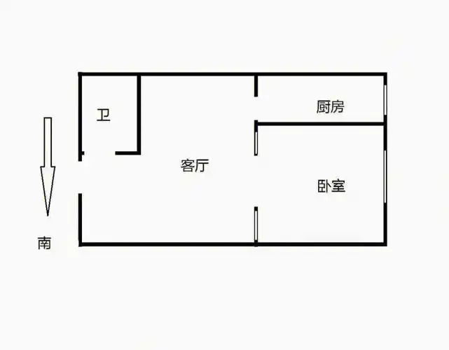 白盆窑地铁站精装修一居室