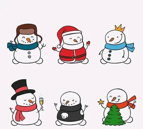 可爱的小雪人怎么画简笔画 简笔画图片大全-蒲城教育文学网
