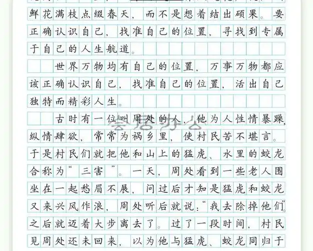 衡水体中文字帖高考真题满分作文练字帖通用速成规范书写练字本 高考