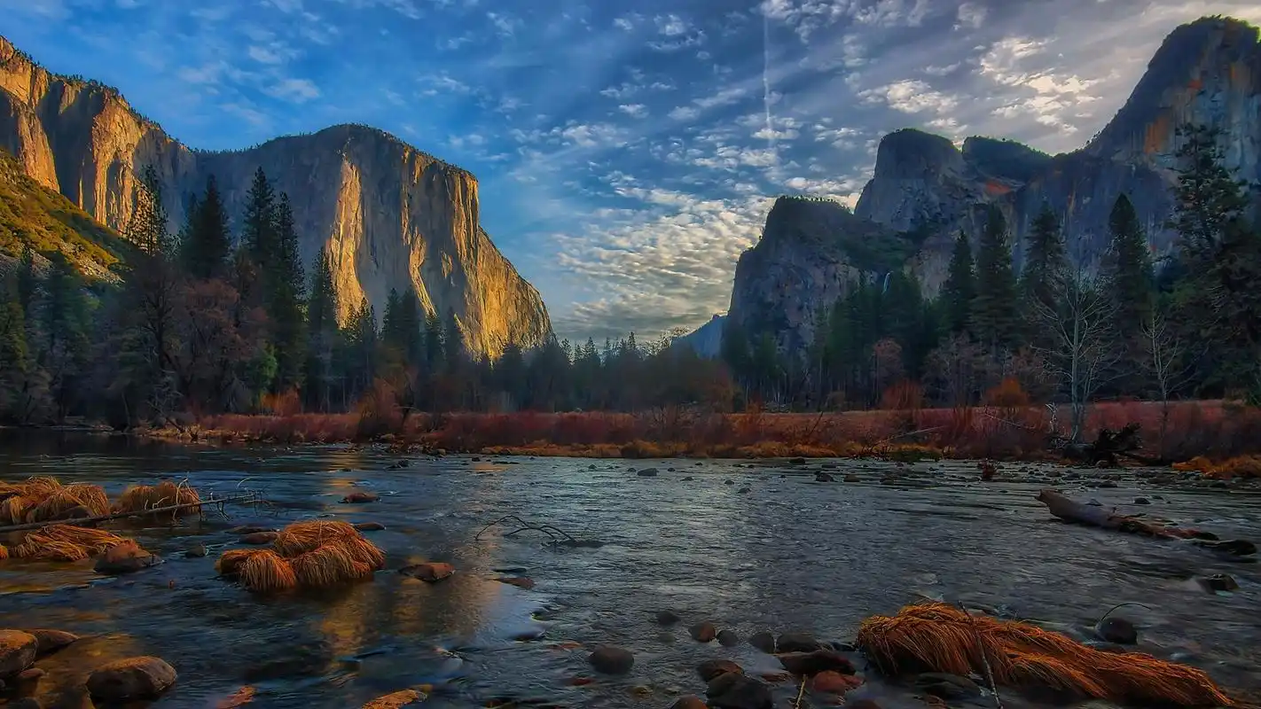 美丽约塞米蒂国家公园高清桌面壁纸高清大图预览1920x1080_风景壁纸