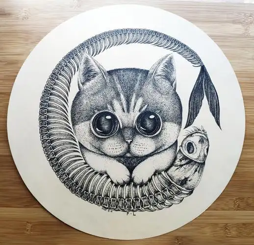 点绘-喵喵|插画|其他插画|放屁的猫 - 原创作品 - 站酷 (zcool)