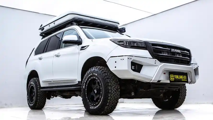 前后杠油箱升高行李框帐篷护板升级案例整车改装哈弗h9改装运良