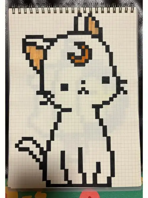 像素画教程  #像素画临摹  #网格像素画  #临摹  #格子画  #手绘