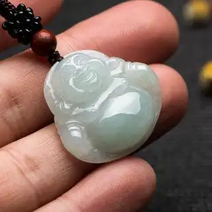 玉佛吊坠弥勒佛女