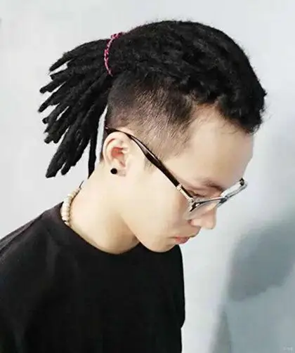 图短发脏辫男生怎么扎有范儿推荐几款造型让你潮范十足