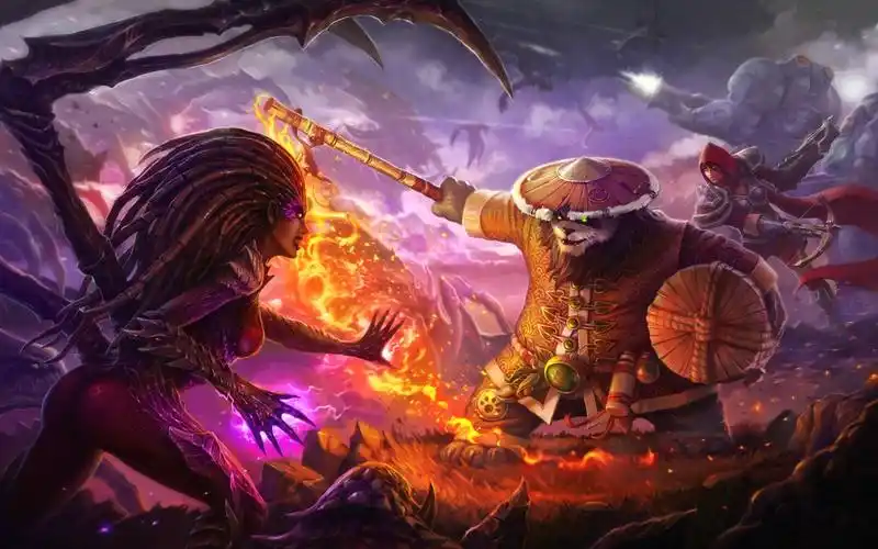 星际争霸暗黑破坏神魔兽恶魔猎手熊猫4k游戏壁纸