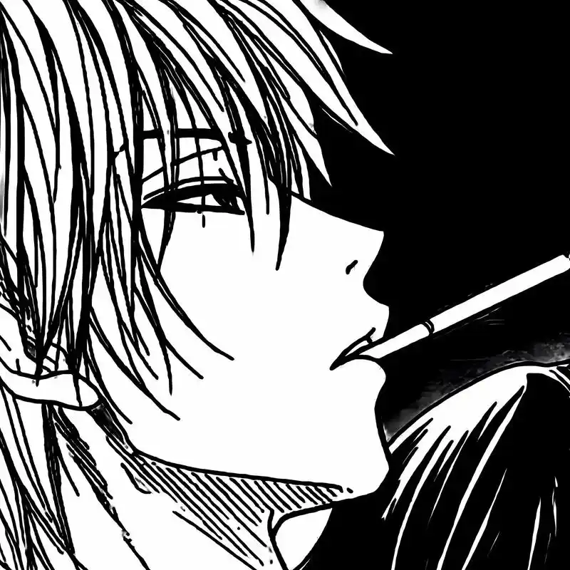 傻瓜的世界没有烦恼.#动漫男头 #黑白头像 - 抖音