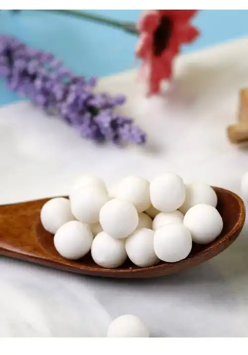 糯米小丸子800g 无馅汤圆甜品醪糟酒酿小圆子 奶茶店白玉珍珠粉圆