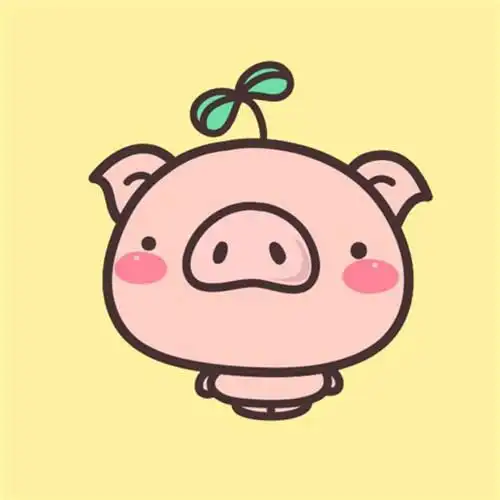 猪头像图片大全可爱卡通 呆萌可爱卡通小猪猪头像图片 第11张