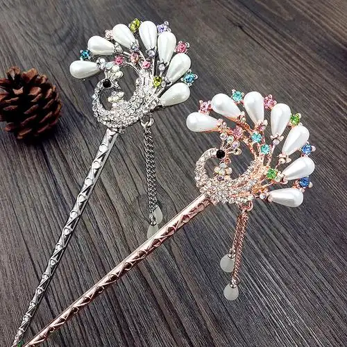 古代发簪 古典风_古代宫廷发簪中国风发饰公主淑女盘发步摇钗子流苏