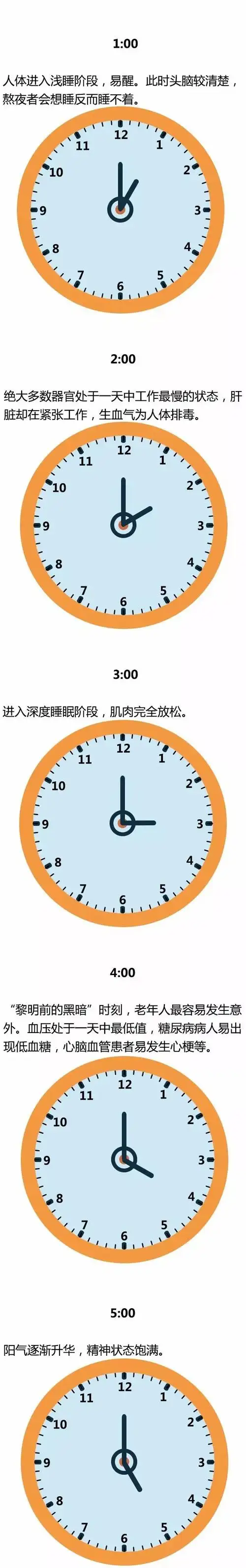 全球公认的人体24小时最健康作息时间!