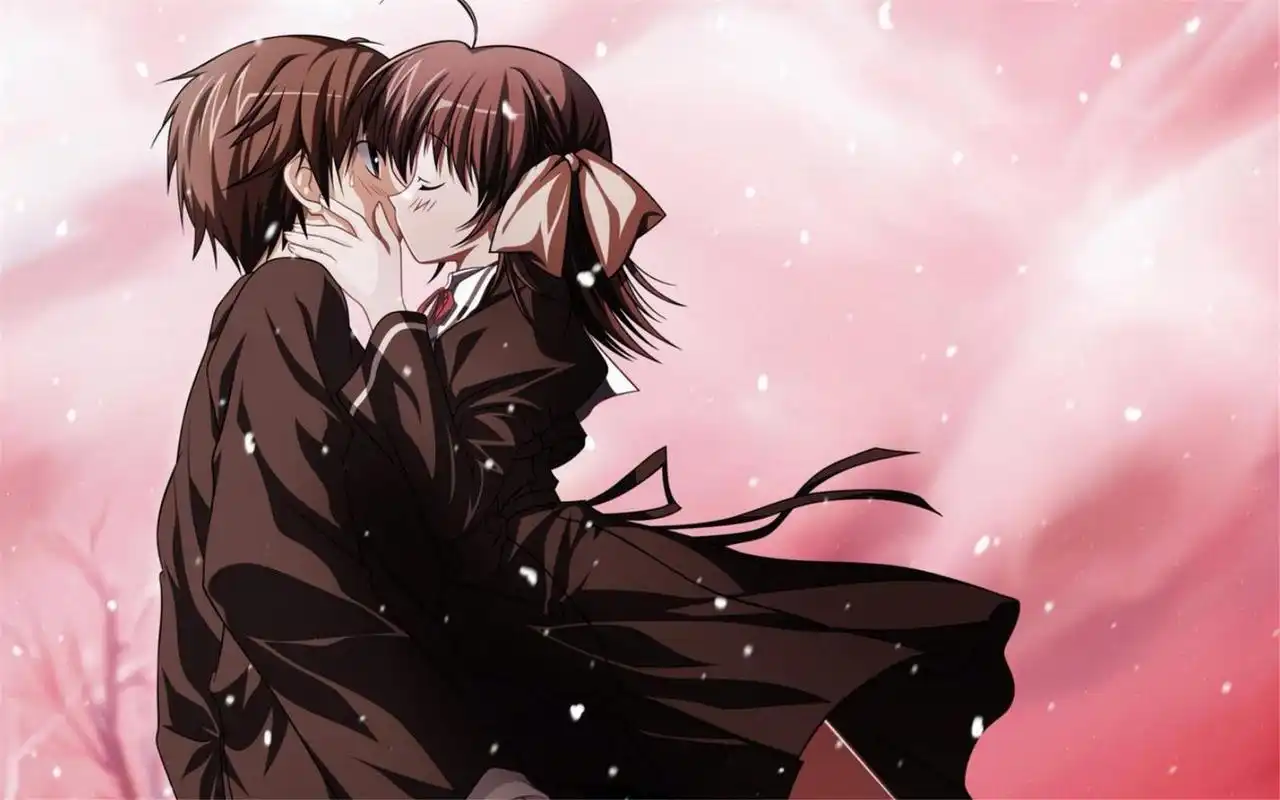 唯美情侣漫画图片桌面壁纸,甜蜜美好的情侣漫画,独特风格图片,欢迎继