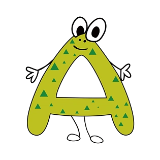 字母a卡通可爱字母a卡通动物字母a卡通a字母卡通a插画跑步a字母卡通a