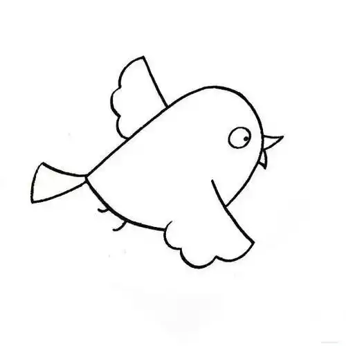 飞翔的小鸟简笔画 各种飞翔的小鸟简笔画图片