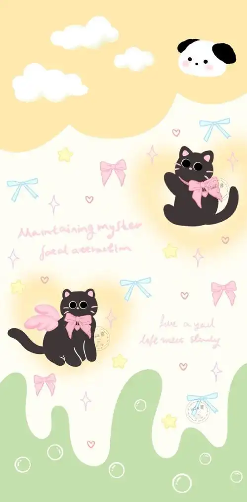 锁屏 主屏壁纸套图01#多巴胺壁纸##二次元新鲜事