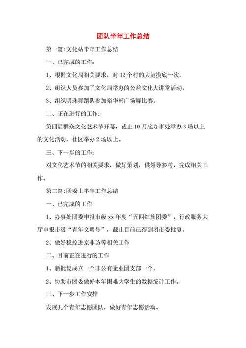 团队半年工作总结.doc