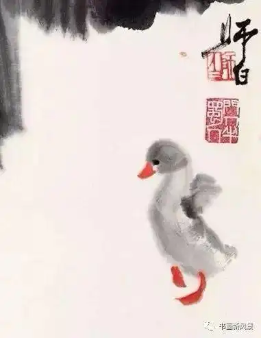 寥寥几笔画小鸭活灵活现
