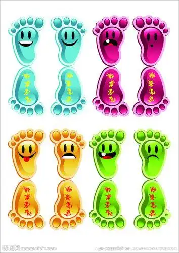 脚丫图片简笔画 脚丫图片简笔画彩色