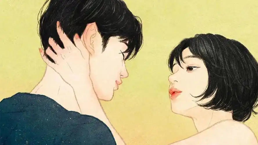 《春风十里不如你》手绘情侣高清桌面壁纸