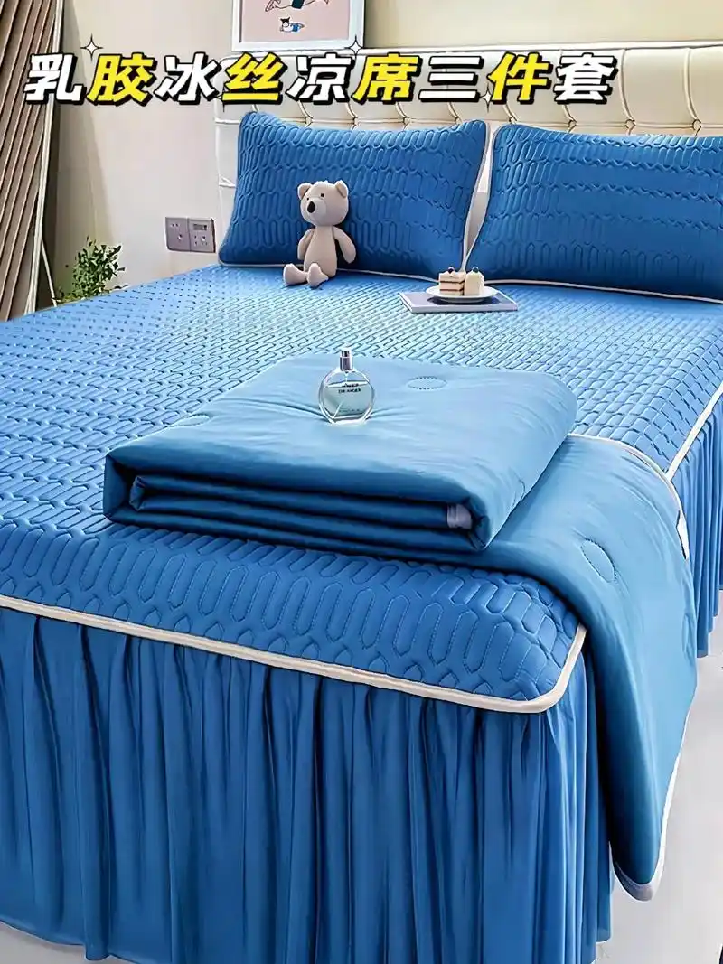 面料可机洗,脏了就往洗衣机一扔太方便了!四周都有三角