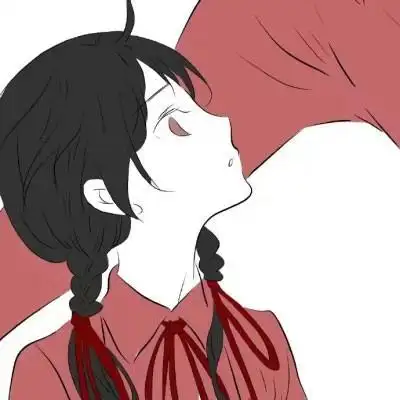 最热一人一半动漫情侣头像