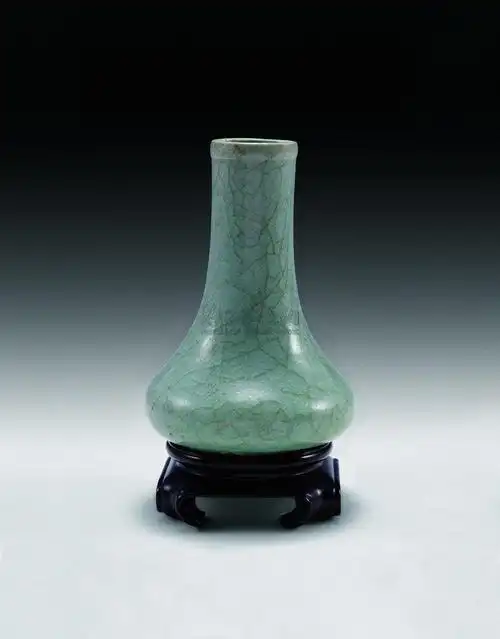 1289南宋龙泉仿官窑长颈瓶