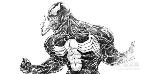 毒液怎么画简单又帅气