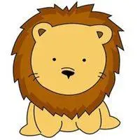 狮子头像卡通图片大全【点击鼠标右键下载】