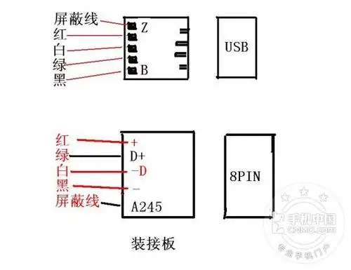 苹果充电器接线图