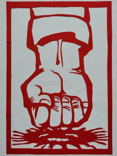 凤翔区以艺抗疫剪纸作品巧传情