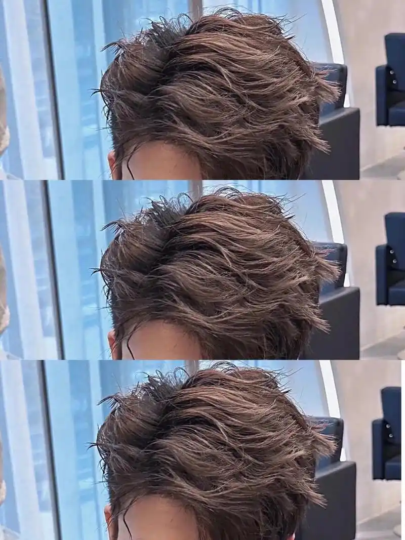 (三七分的男士烫发既时尚又减龄 ) 三七分的男士烫发既时尚又减龄