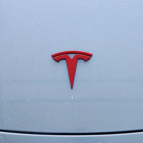 允和美特斯拉车标贴特斯拉modely/3车标装饰贴方向盘标志贴改装自 魂