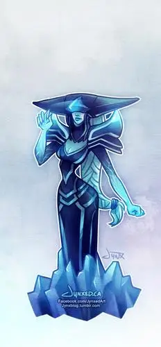 lol手绘图片冰霜女巫丽桑卓 冰冻世界_lol漫画手绘_52pk英雄联盟专区