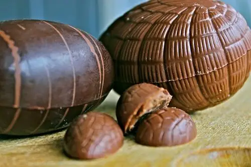 chocolate easter eggs mark the springtime of an adventure