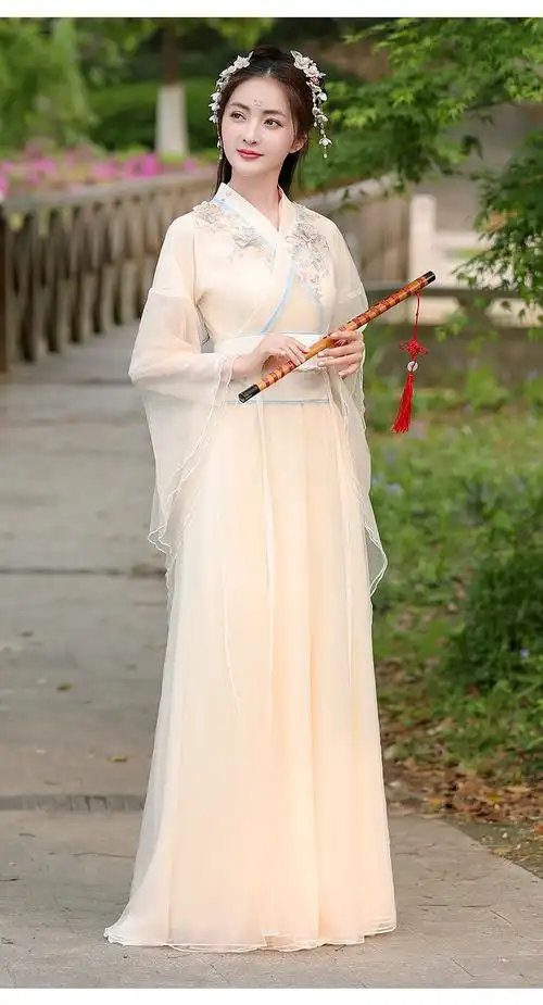 精选中秋穿的汉服古装女超仙气汉服原创改良小个子飘逸中国风套装秋季