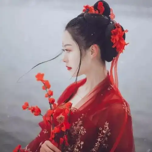 唯美古装女头像唯美淡雅古风真人头像