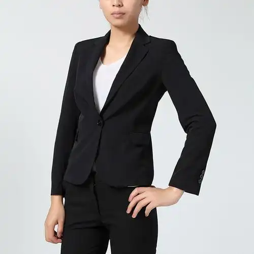 【annie pannie p 女士外套】annie p女装黑色西装ga2401 黑色 s【正