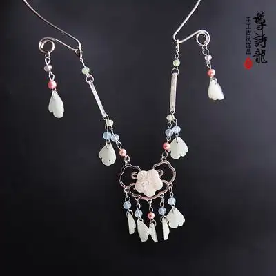 璎珞项圈明制汉服配饰古风项链流苏吊坠簪娘古装首饰少女古代饰品