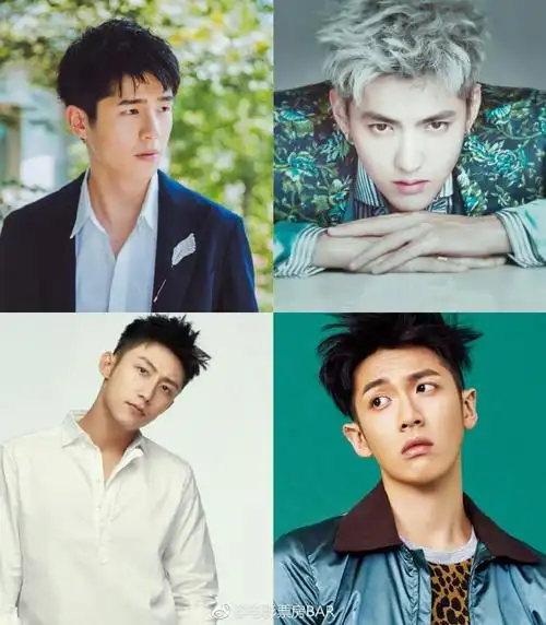 吴亦凡,刘昊然,黄景瑜,柯震东,鹿晗,杨洋,张艺兴,陈学冬,董子健
