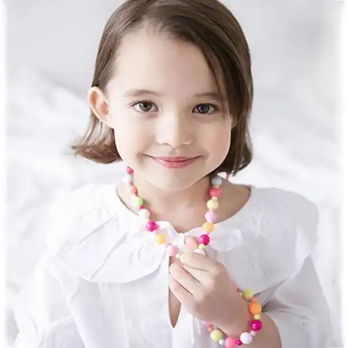 儿童卡通项链手环小女孩发光吊坠项圈公主宝宝项链